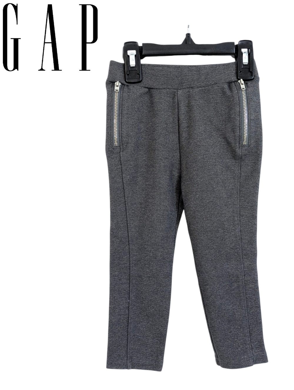 GAP Grey Riding Pants With Zipper Pockets - Size 2 Baby Girls